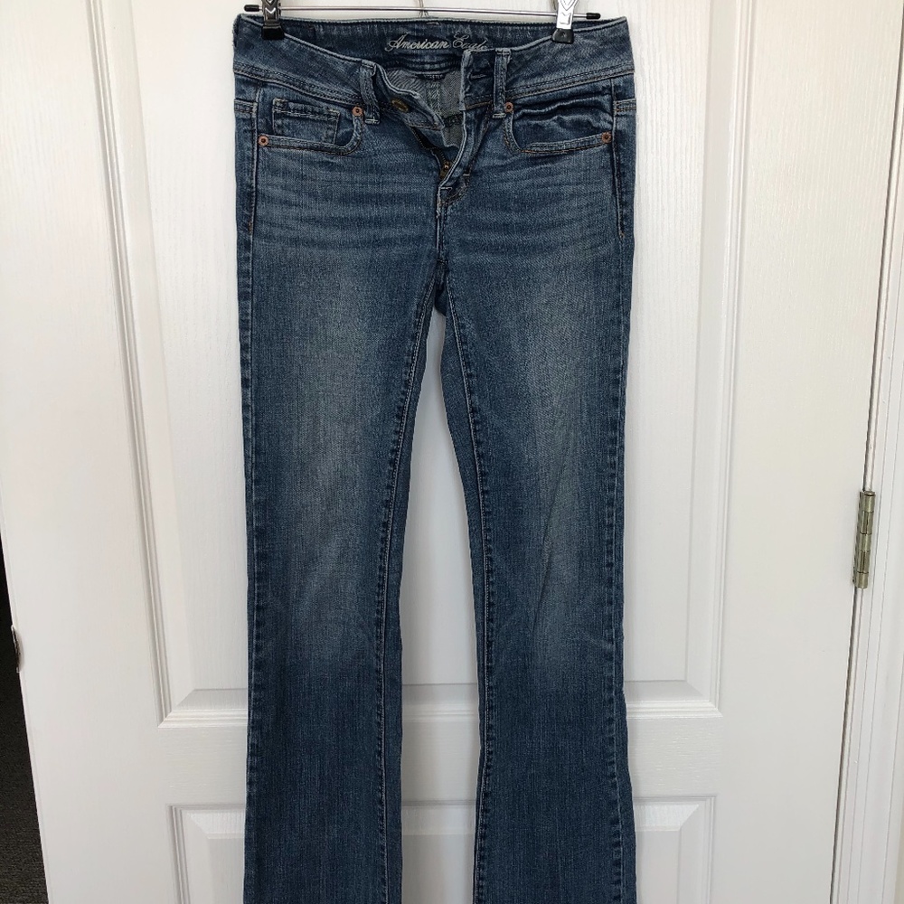 American Eagle Outfitters Boot Long Jeans sz 0